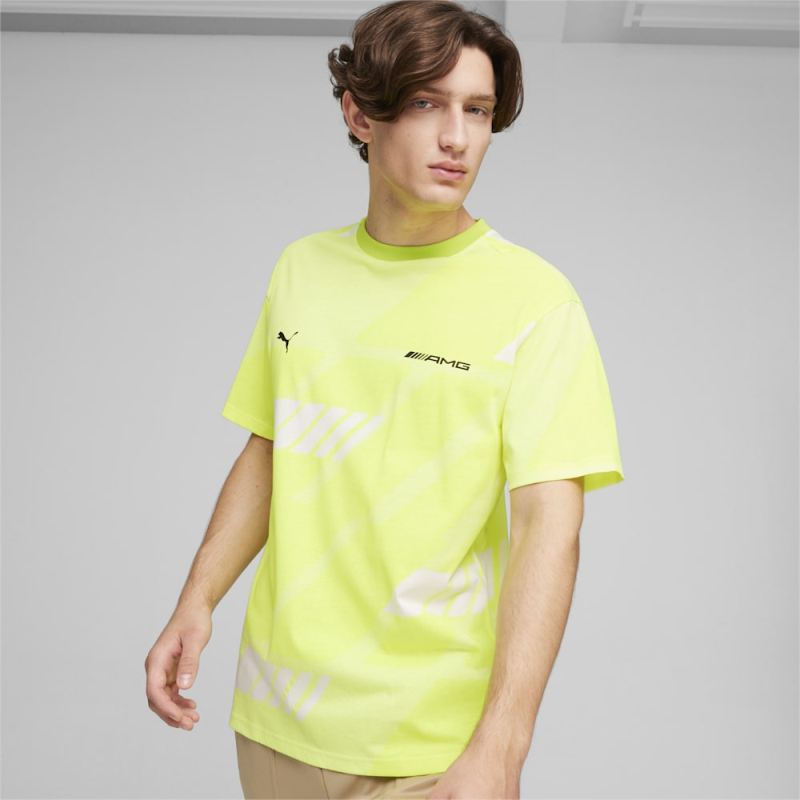 Puma | Men's AMG Statement Tee - Electric Lime