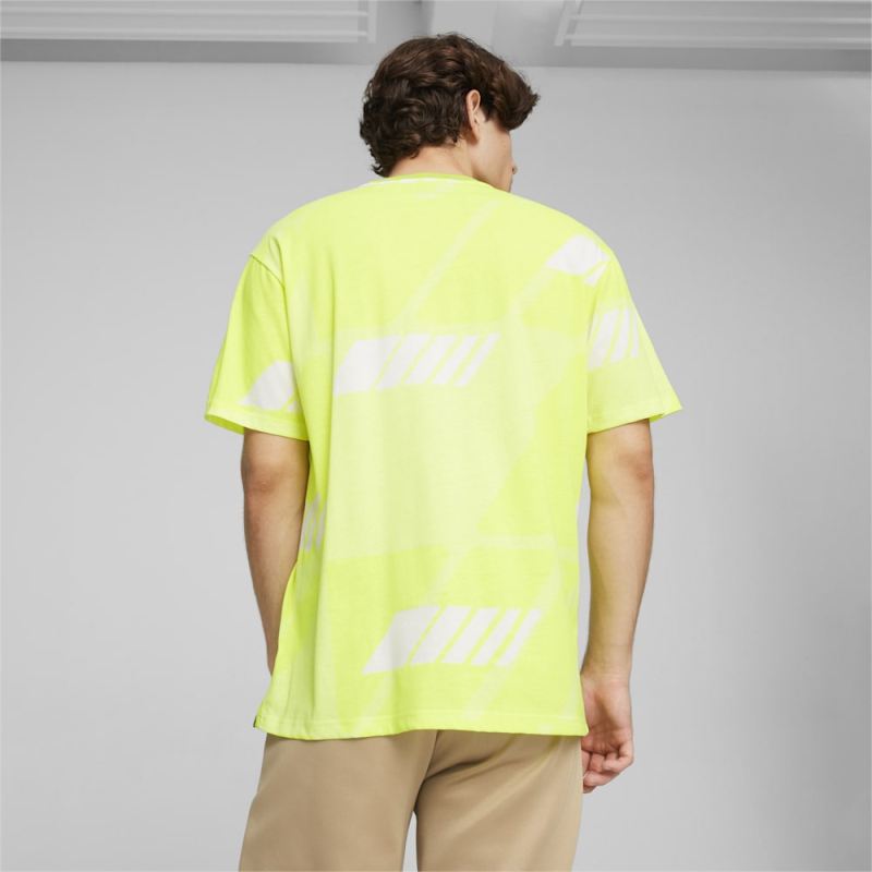 Puma | Men's AMG Statement Tee - Electric Lime