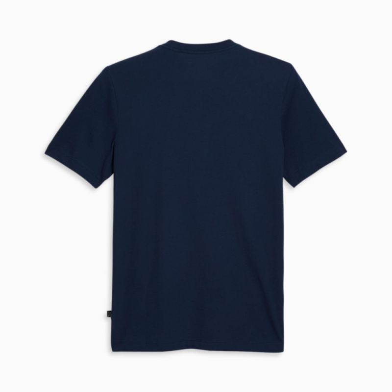 Puma | Men's Along The Line Tee - Navy