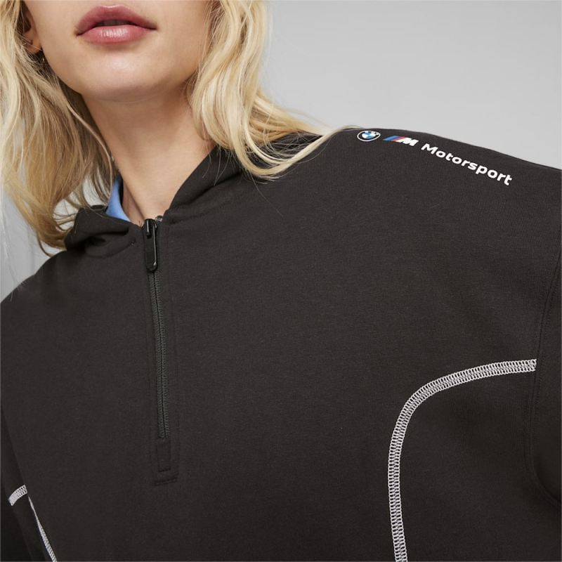 Puma | Women's BMW M Motorsport Hooded Sweat Jacket - Black