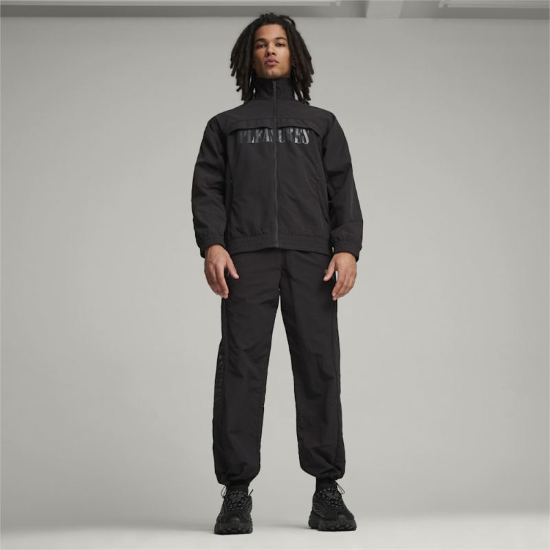 Puma | Men's x PLEASURES Track Pants - Black