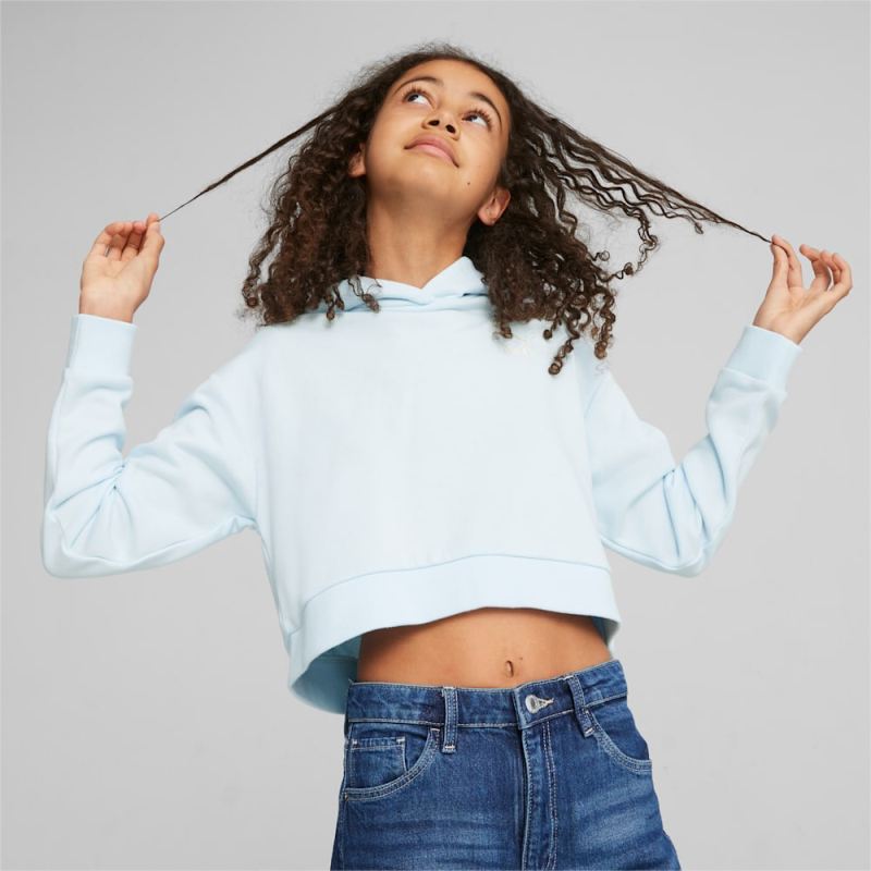 Puma | Girls Classics Big Kids Hoodie - Icy Blue