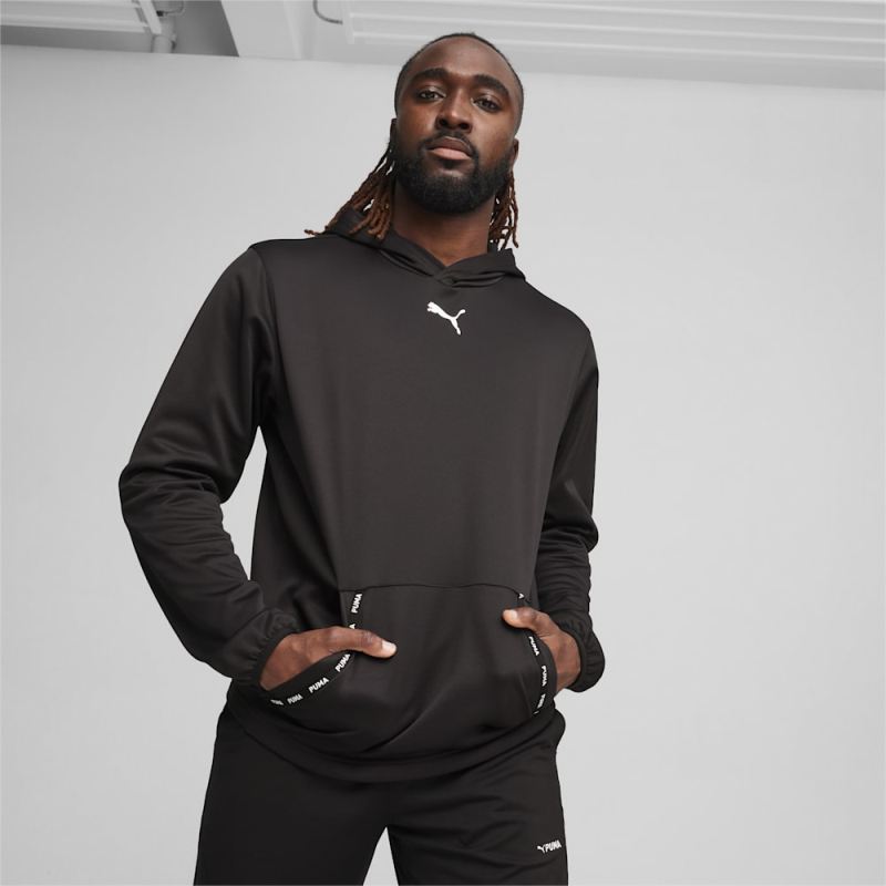 Puma | Men's Fit PWRFleece Hoodie - Black