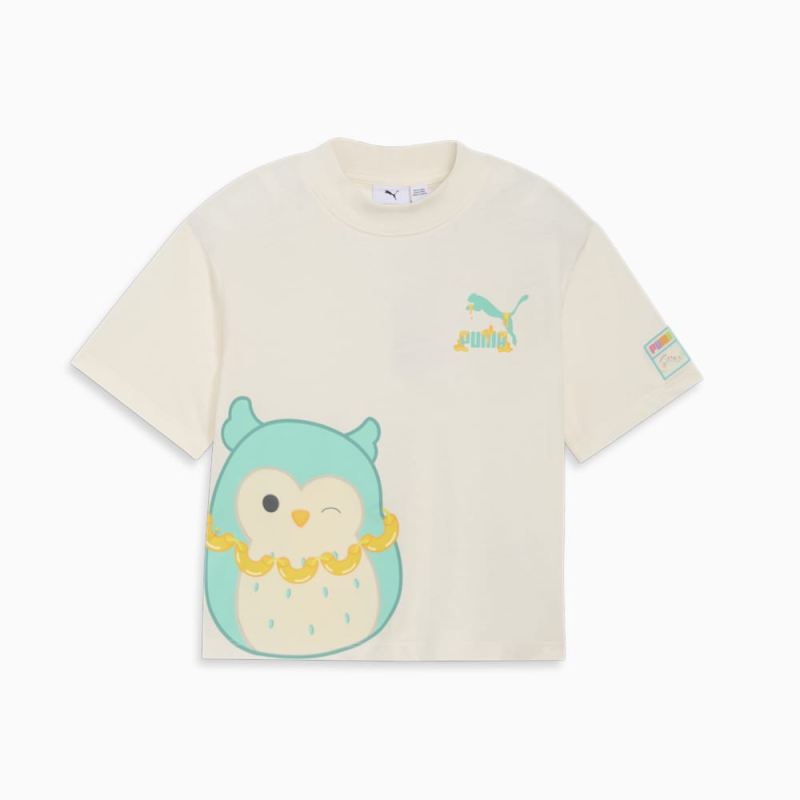 Puma | Girls Puma | Girls x SQUISHMALLOWS Big Kids Winston Tee - WARM WHITE