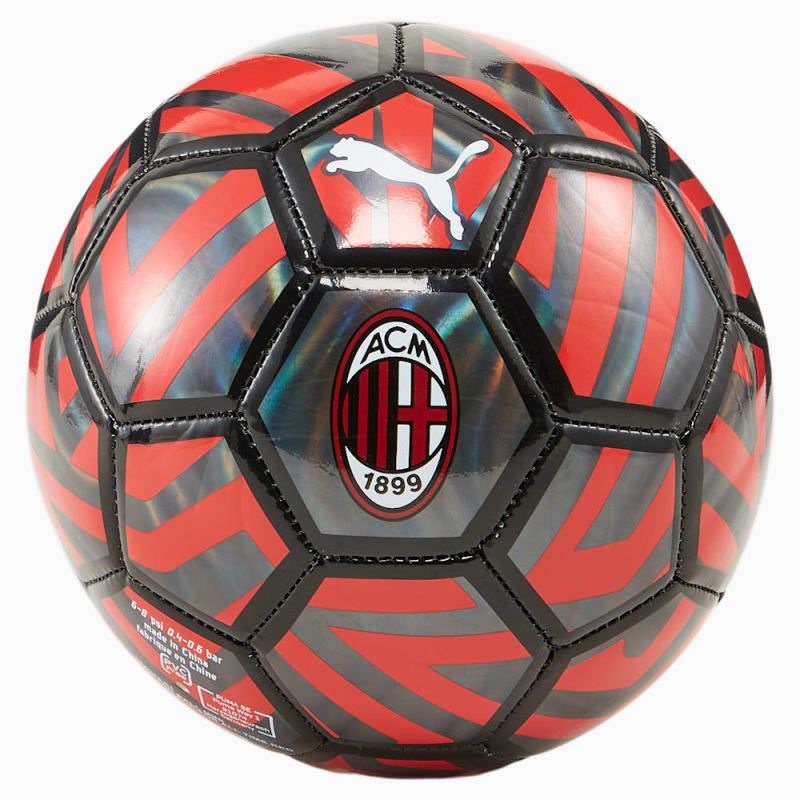 Puma | Men's AC Milan Mini Fan Soccer Ball - Black-For All Time Red