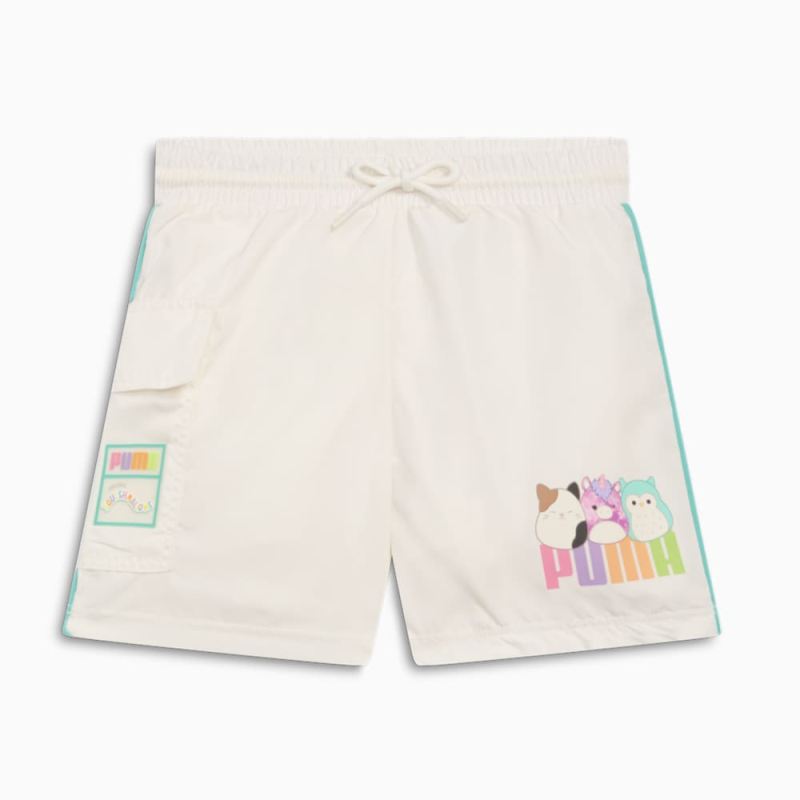 Puma | Girls Puma | Girls x SQUISHMALLOWS Toddlers Cargo Shorts - WARM WHITE