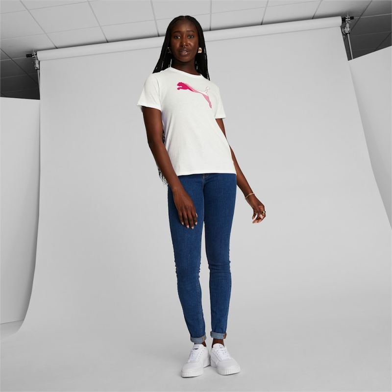 Puma | Women's Cat Segment Tee - White