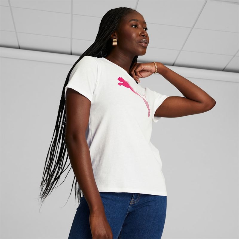 Puma | Women's Cat Segment Tee - White