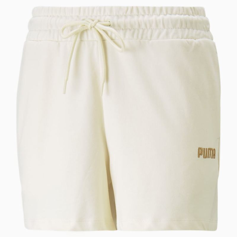 Puma | Women's Baby Training Shorts - Eggnog - Click Image to Close