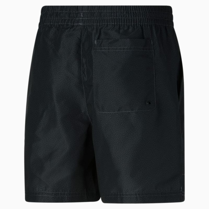 Puma | Men's Classics Daytona 6" Woven Shorts - Black-AOP