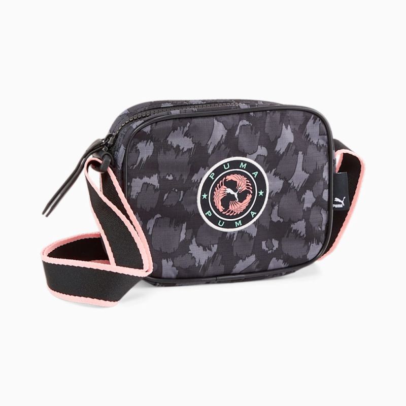 Puma | Women's Prime 'Women on the Ball' Cross Body Bag - Black-Print