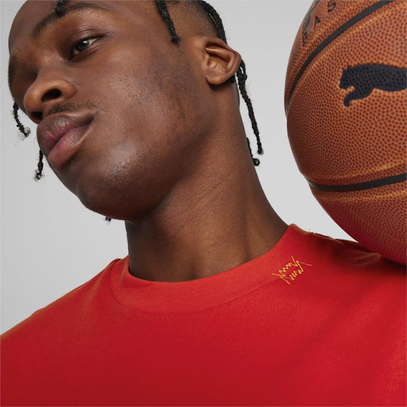 Puma | Men's SHOWTIME Puma | Men's HOOPS Tee III - For All Time Red