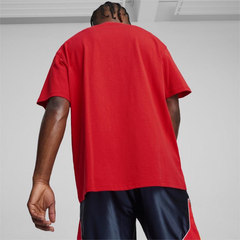 Puma | Men's SHOWTIME Puma | Men's HOOPS Tee III - For All Time Red