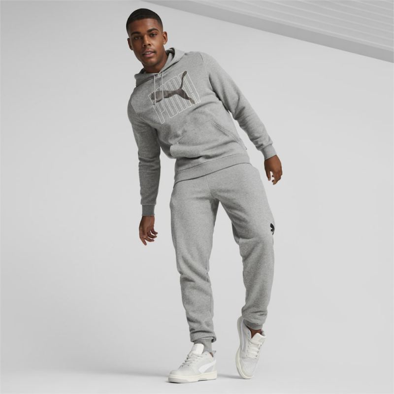 Puma | Men's ESS+ Logo Lab Hoodie - Medium Gray Heather