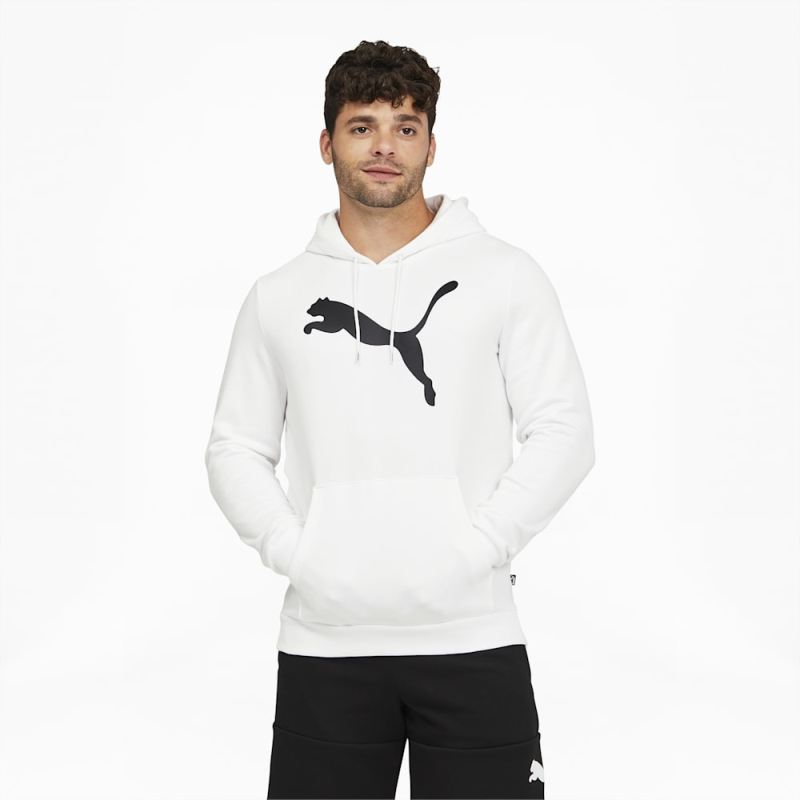 Puma | Men's Big Cat Logo Hoodie - White