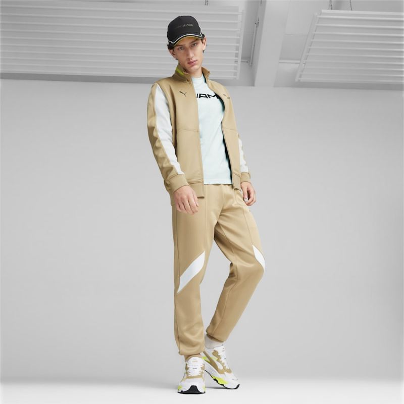 Puma | Men's Mercedes-AMG Motorsport Statement Track Jacket - Prairie Tan