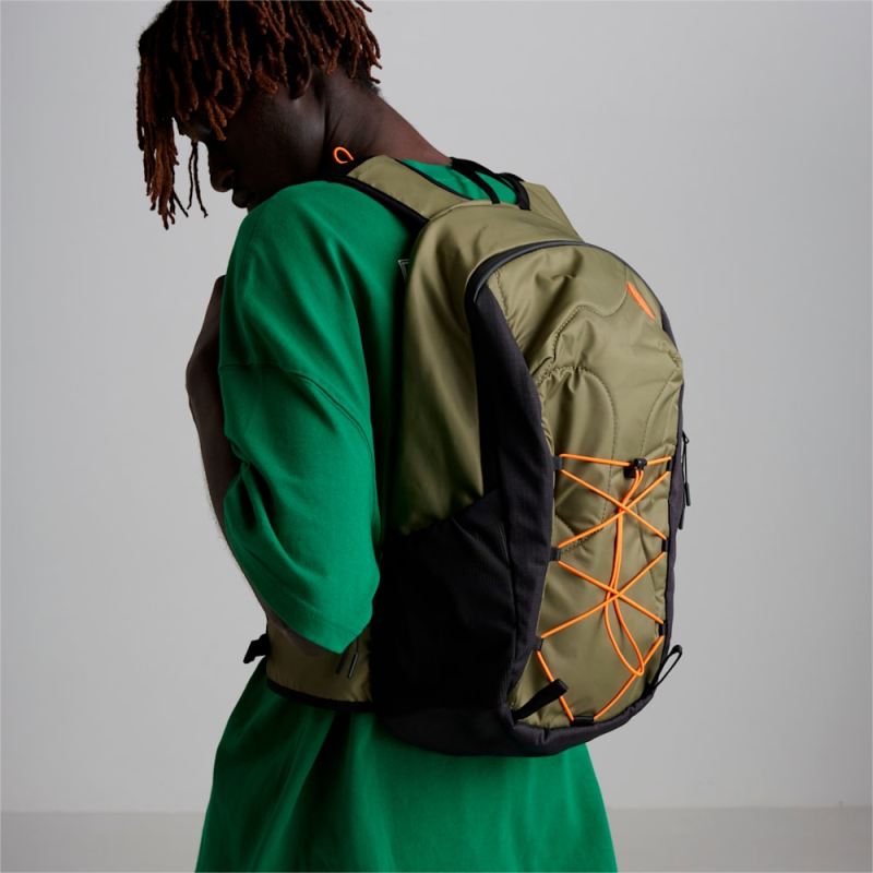 Puma | Men's x PERKS AND MINI Trail Backpack - Burnt Olive - Click Image to Close