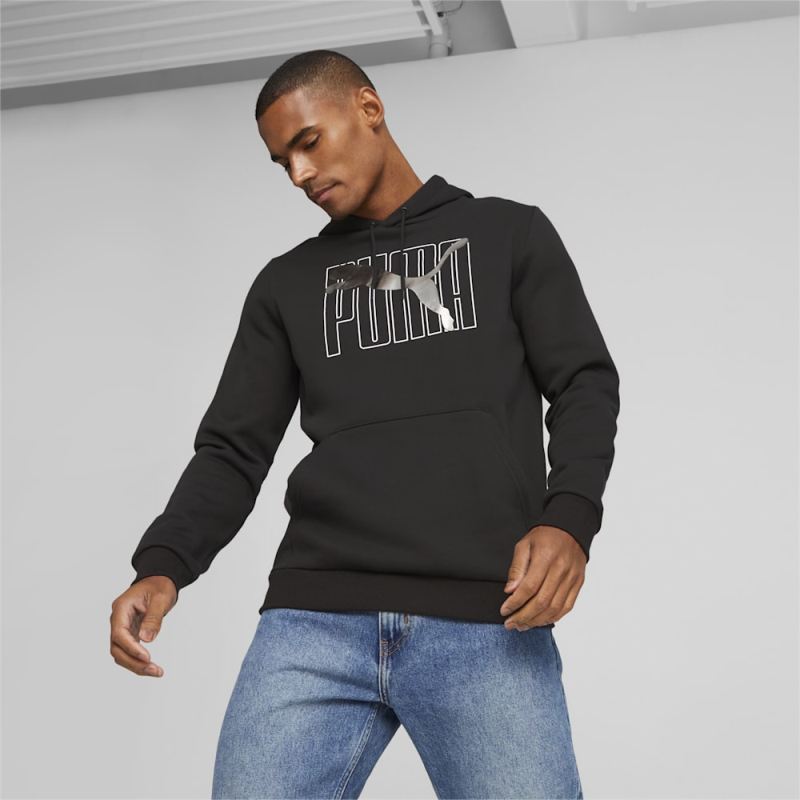 Puma | Men's ESS+ Logo Lab Hoodie - Black