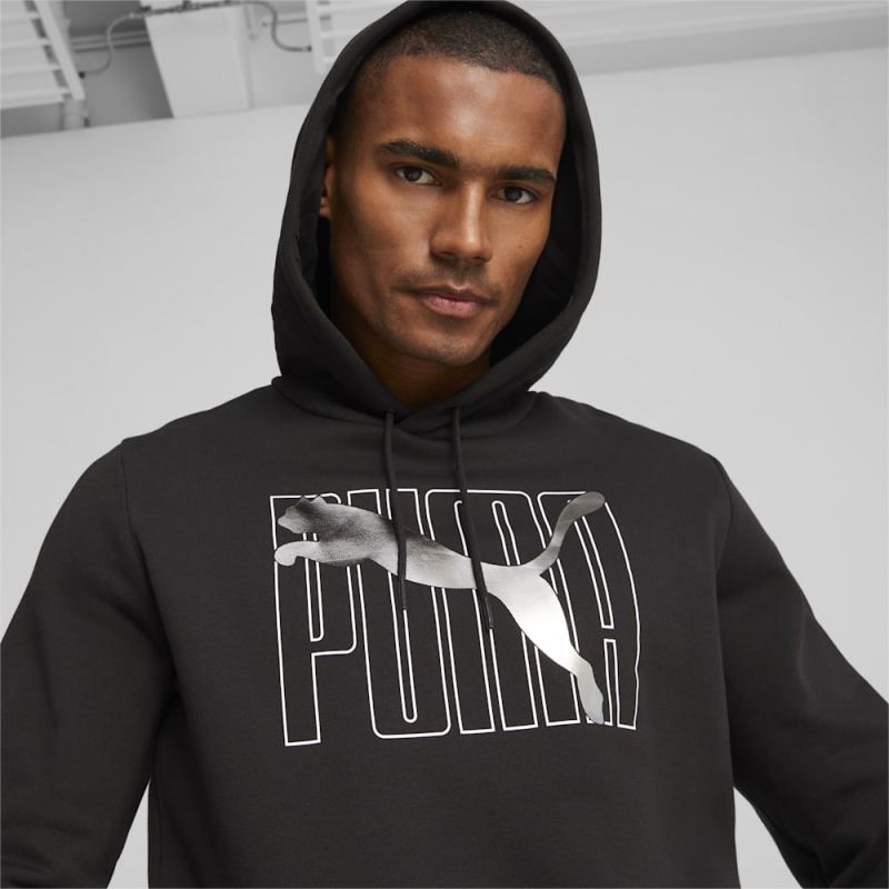 Puma | Men's ESS+ Logo Lab Hoodie - Black