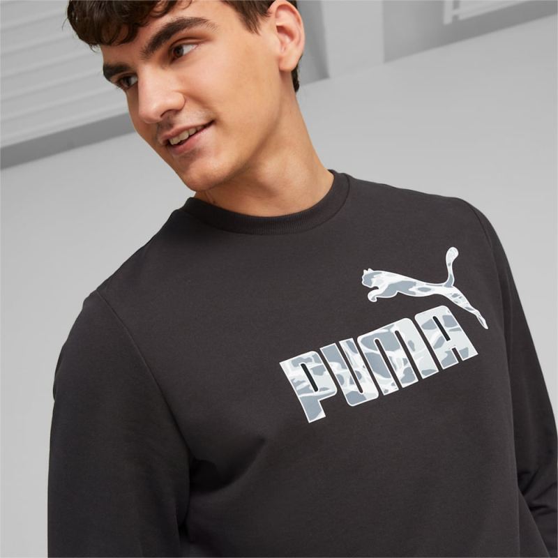 Puma | Men's Summer Splash Crew Neck Sweatshirt - Black