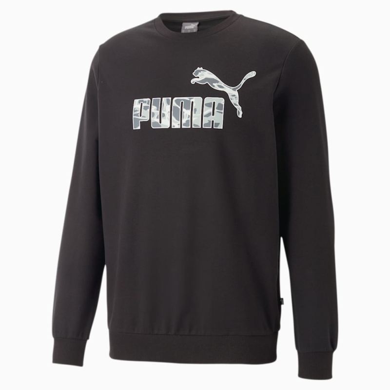 Puma | Men's Summer Splash Crew Neck Sweatshirt - Black