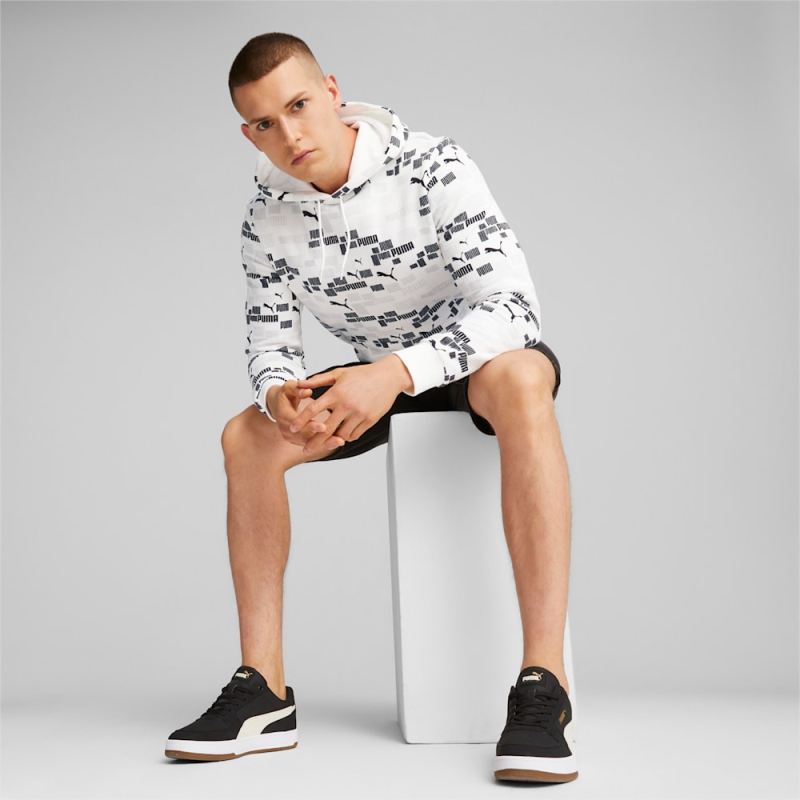 Puma | Men's ESS+ LOGO LAB Hoodie - White