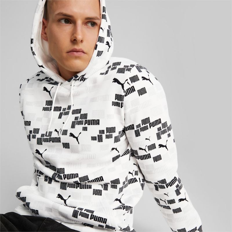 Puma | Men's ESS+ LOGO LAB Hoodie - White