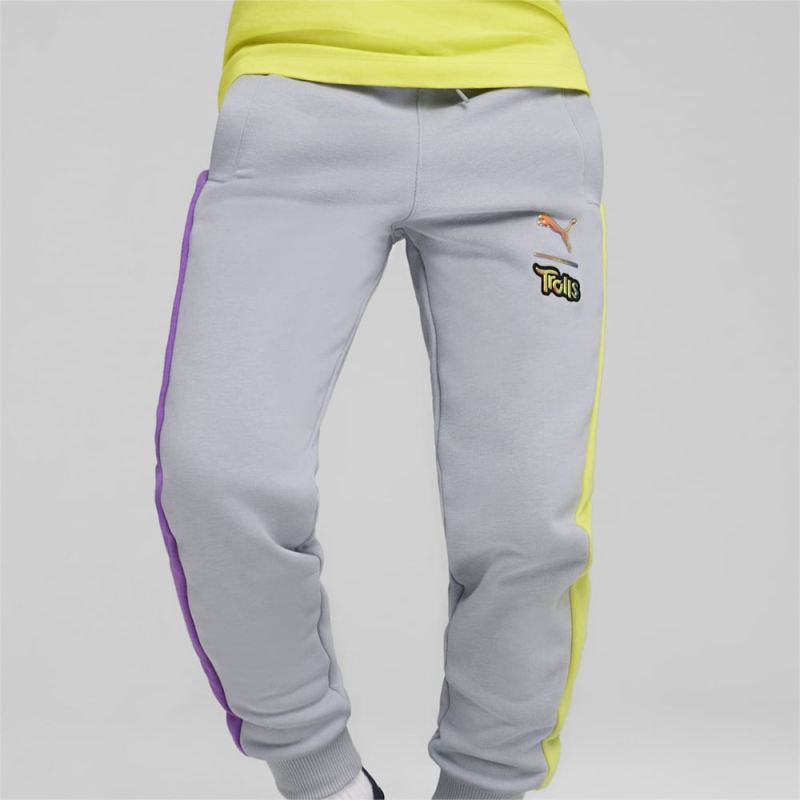 Puma | Girls Puma | Girls x TROLLS Little Kids T7 Track Pants - Gray Fog