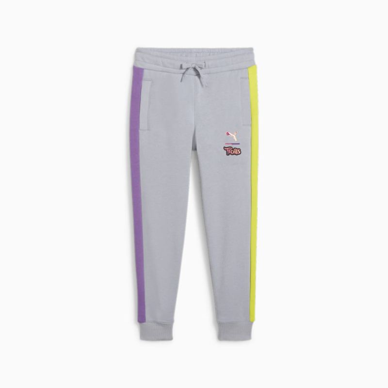 Puma | Girls Puma | Girls x TROLLS Little Kids T7 Track Pants - Gray Fog