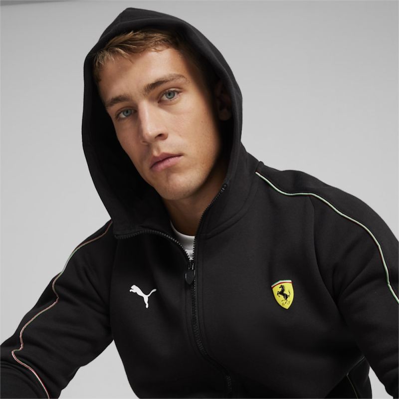 Puma | Men's Scuderia Ferrari Motorsport Race Hooded Sweat Jacket - Black