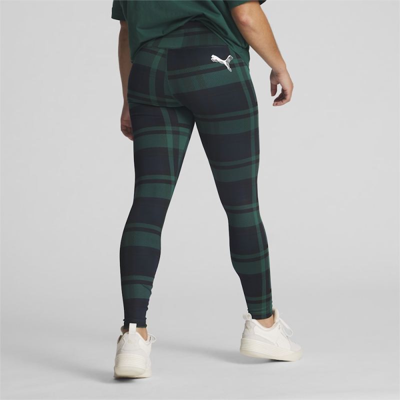 Puma | Women's x TROPHY HUNTING Basketball Leggings - Malachite-AOP