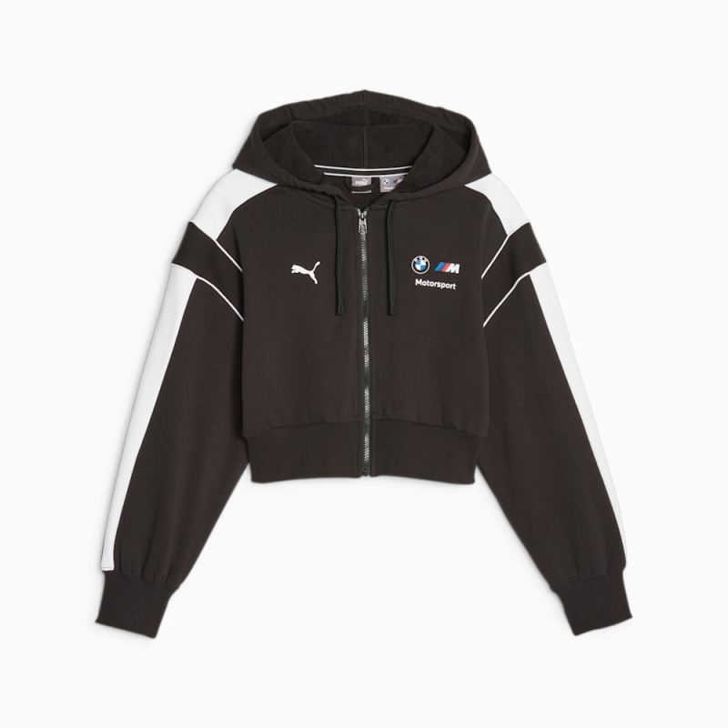 Puma | Women's BMW M Motorsport MT7 Cropped Sweatshirt - Black