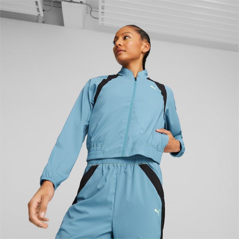 Puma | Women's Fit Woven Fashion Jacket - Bold Blue-Black - Click Image to Close