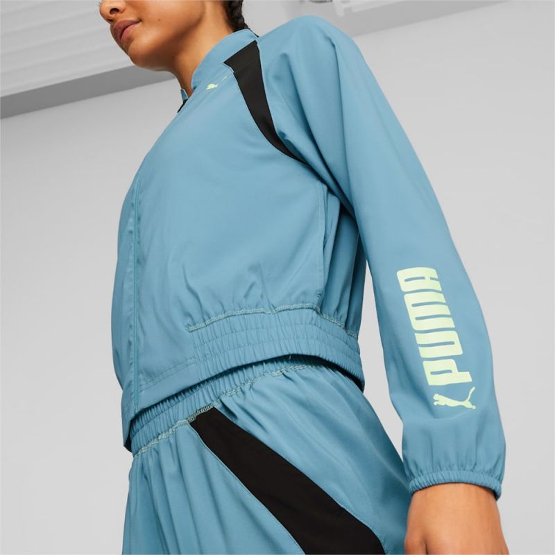 Puma | Women's Fit Woven Fashion Jacket - Bold Blue-Black