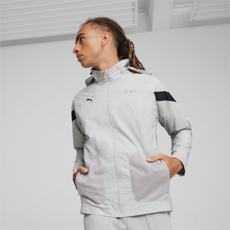 Puma | Men's Mercedes AMG-Petronas F1 Motorsport Woven Jacket - Team Silver