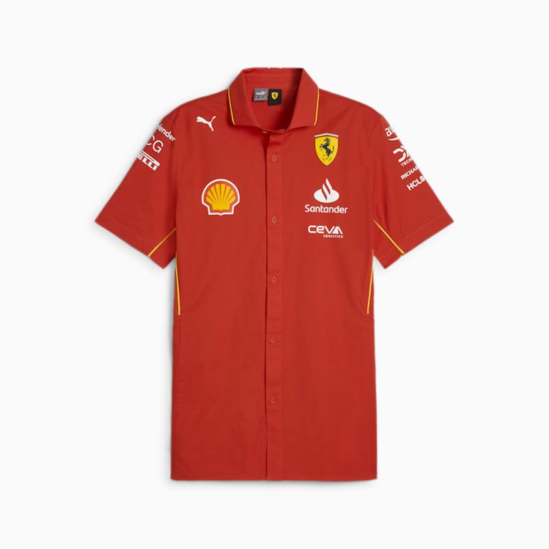 Puma | Men's Scuderia Ferrari Team Shirt - Burnt Red