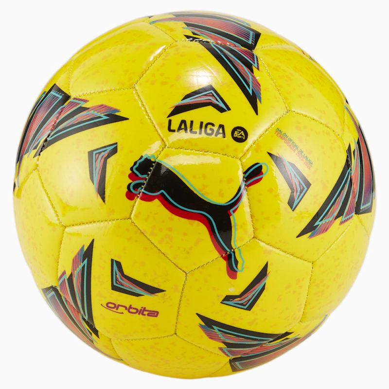 Puma | Boys Orbita LaLiga 1 MS Mini Soccer Ball - Dandelion-multi colour - Click Image to Close