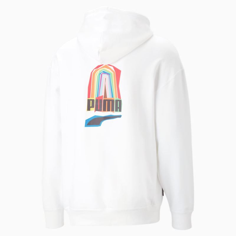 Puma | Men's Downtown Pride We Are Everywhere Hoodie - White