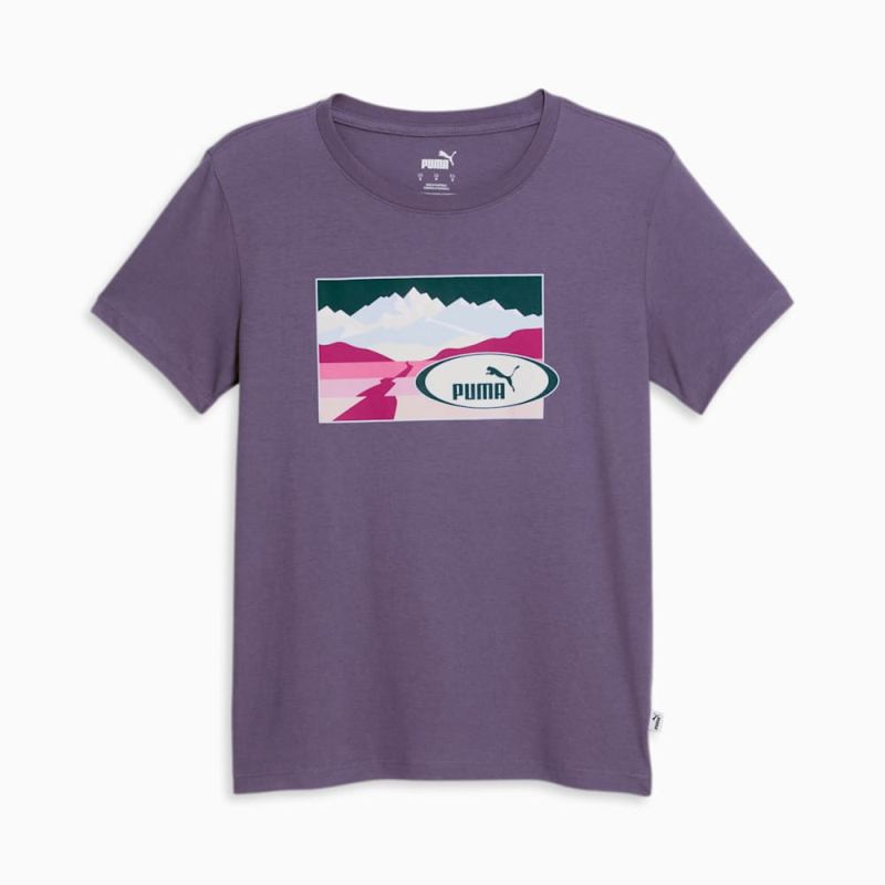 Puma | Women's Trail Remix Tee - Purple Charcoal