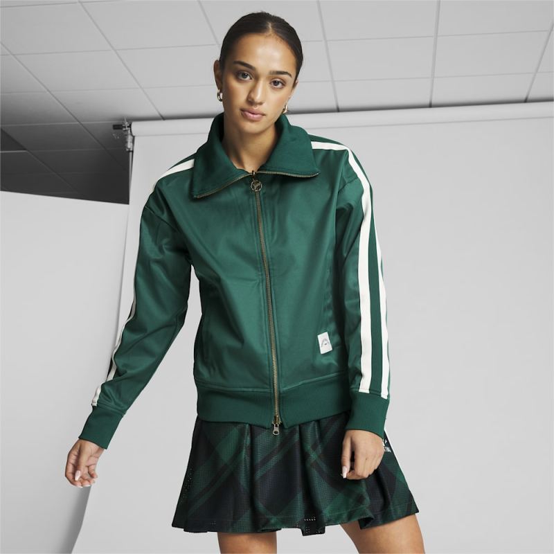 Puma | Women's x TROPHY HUNTING Basketball Jacket - Malachite-AOP