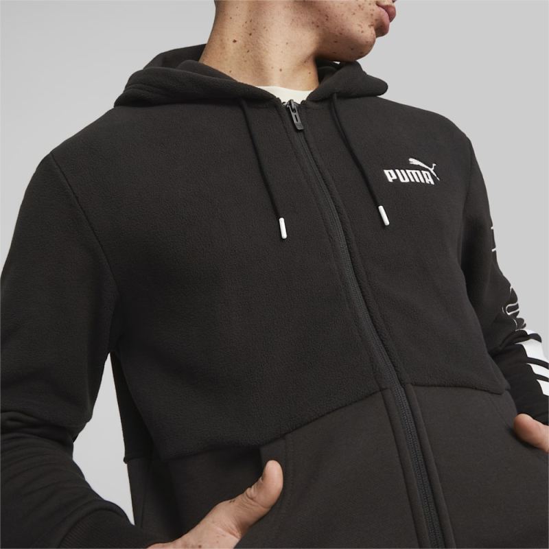 Puma | Men's POWER Full-Zip Hoodie - Black