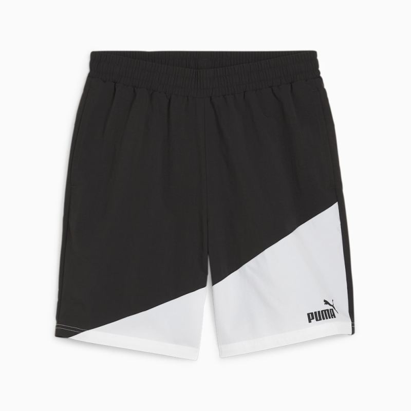 Puma | Men's POWER Colorblock Shorts - Black - Click Image to Close