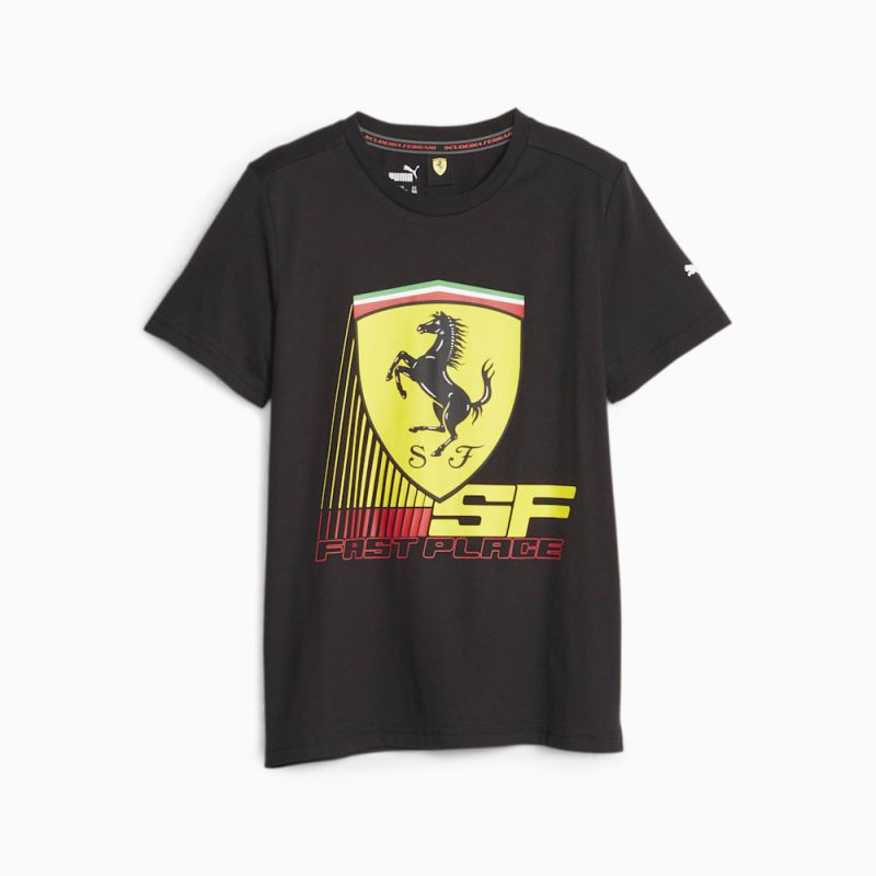 Puma | Girls Scuderia Ferrari Kids Motorsport Tee - Black