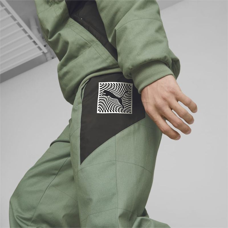 Puma | Men's Porsche Legacy Garage Crews Pants - Eucalyptus