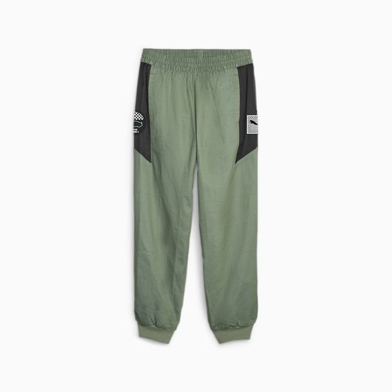 Puma | Men's Porsche Legacy Garage Crews Pants - Eucalyptus