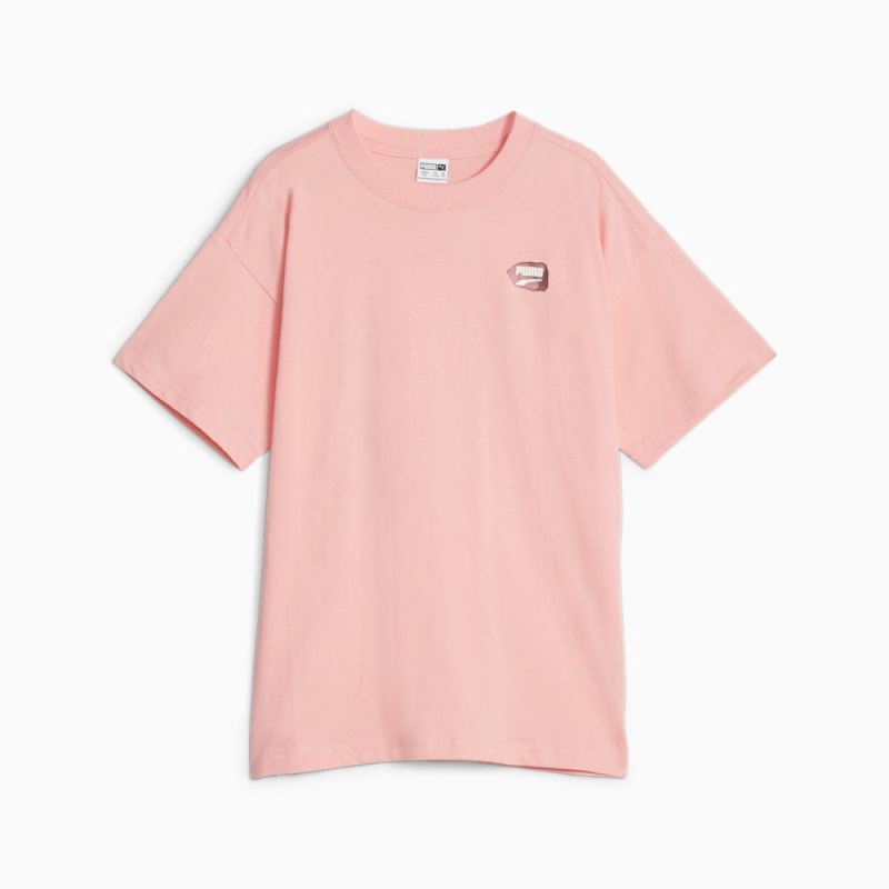 Puma | Boys Downtown Kids Graphic Tee - Peach Smoothie