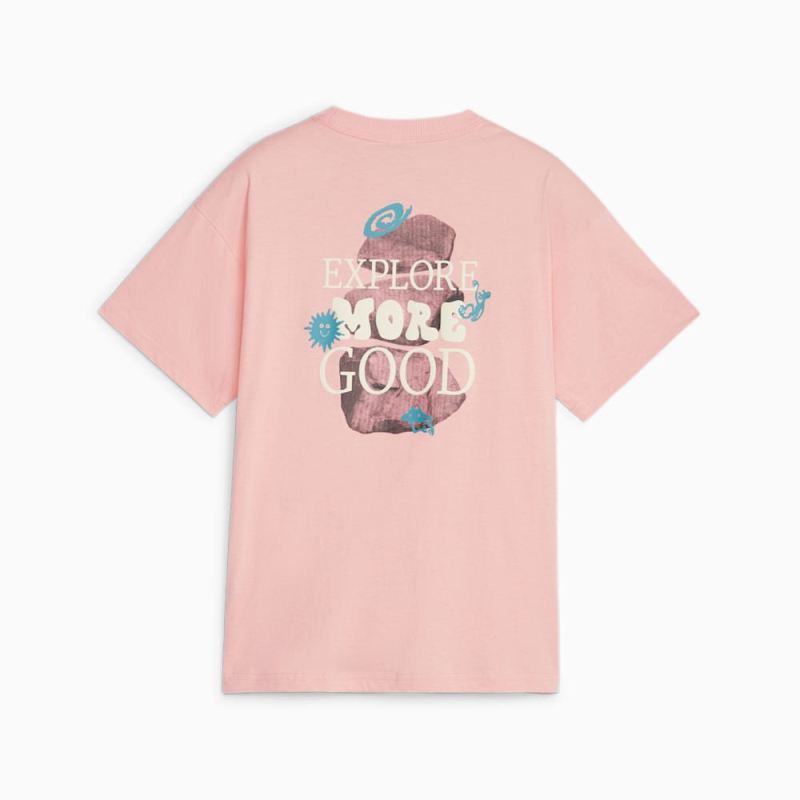 Puma | Boys Downtown Kids Graphic Tee - Peach Smoothie