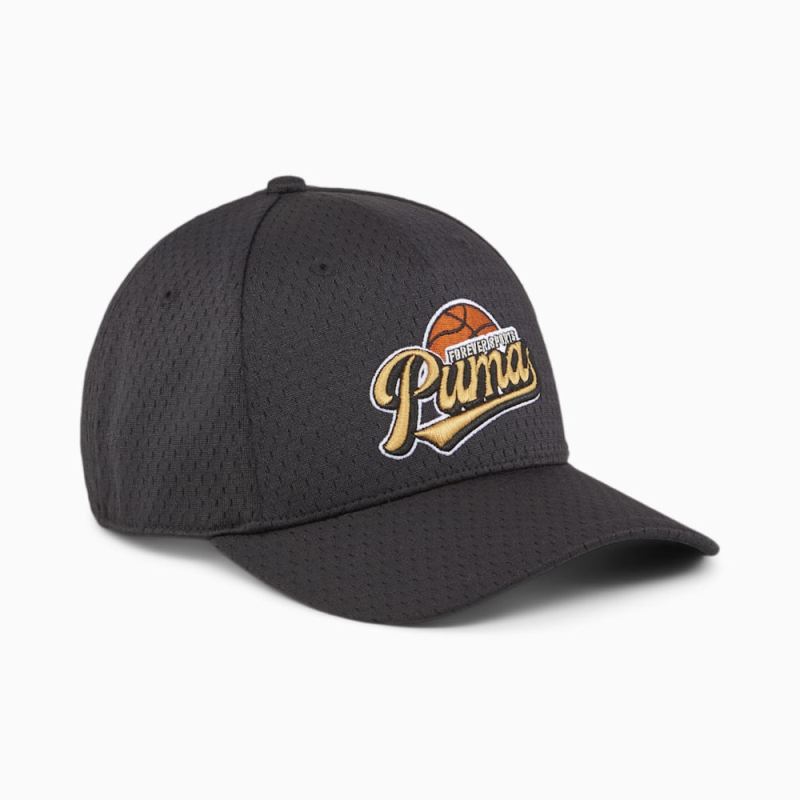 Puma | Men's Hometown Heroes Curved Brim Cap - Black - Click Image to Close