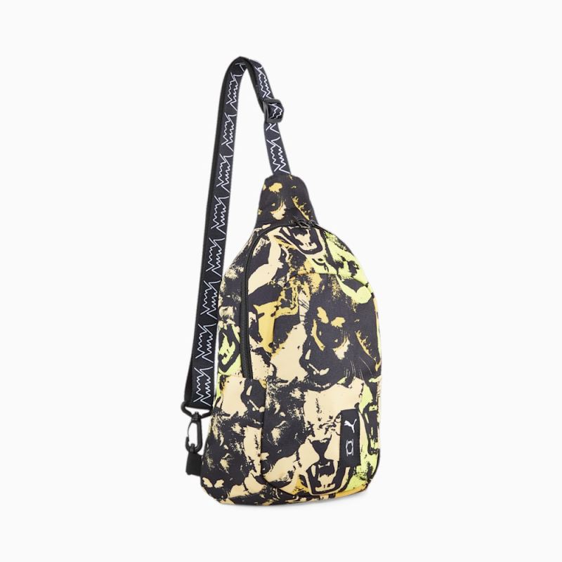 Puma | Men's Basketball Cross-Body Bag - Yellow Blaze-AOP