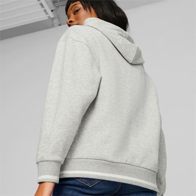 Puma | Women's SQUAD Hoodie - Light Gray Heather